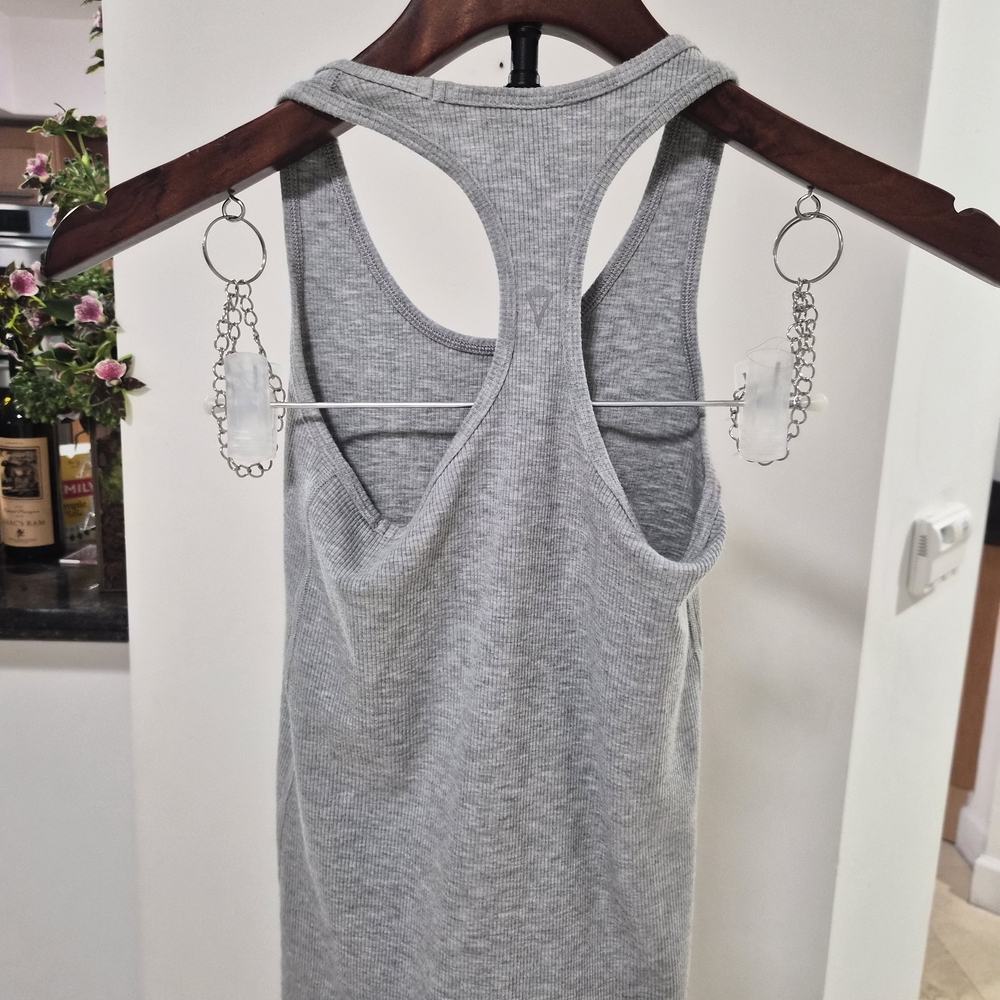 Ivivva Light Gray Ribbed Racerback Tank - Picture 2 of 3
